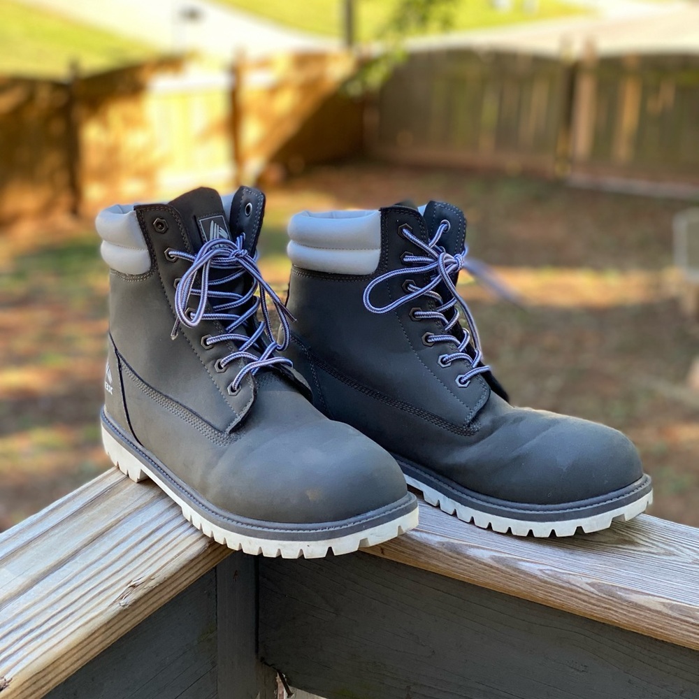 Men’s Grey RBX Lug Boots Sz 13 - Picture 1 of 7